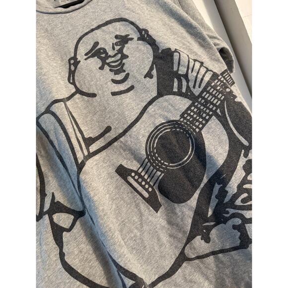 TRUE RELIGION - Men's Oversized Buddha Crew Tee - Gray, Size 2XL - Picture 3 of 7